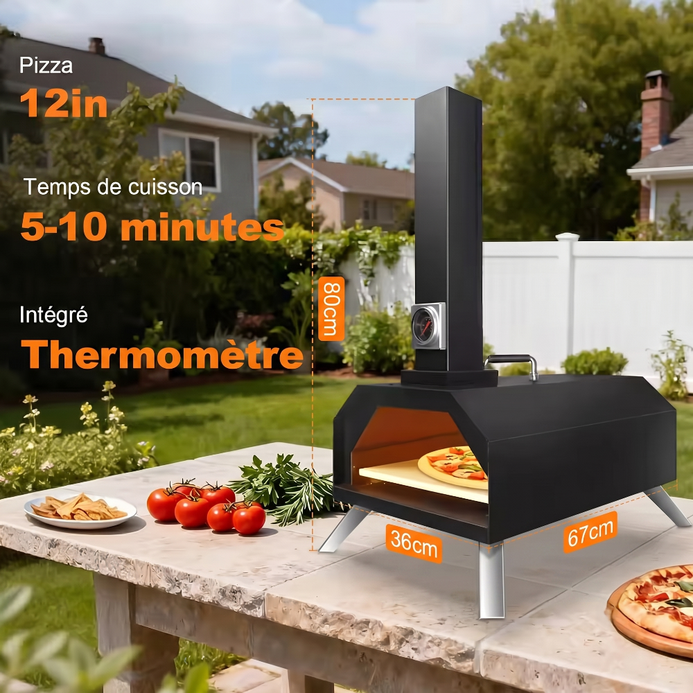 fiche technique du four à pizza à combustible